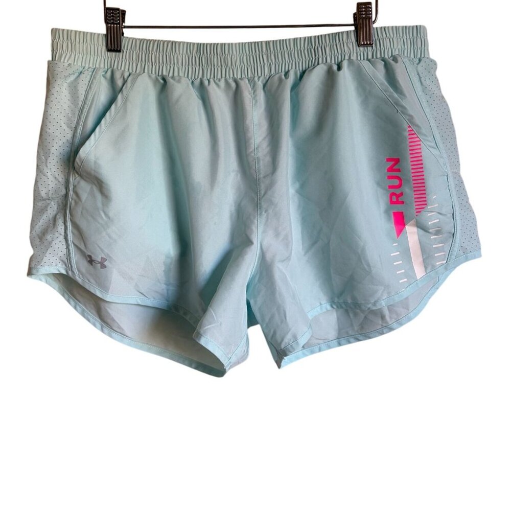Under Armour XL Light Blue Lined Athletic Running Shorts
